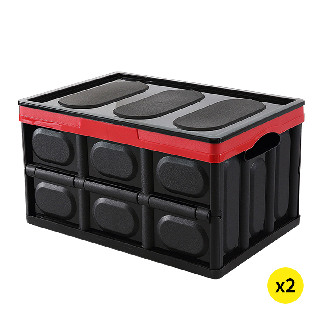 Car Boot Organiser Trunk Organizer Collapsible 50 Litre-1919892836694757376