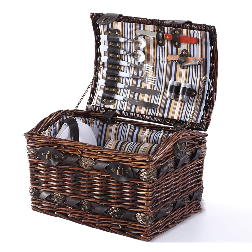 2 Person Picnic Basket Willow Baskets-1919892909658869760