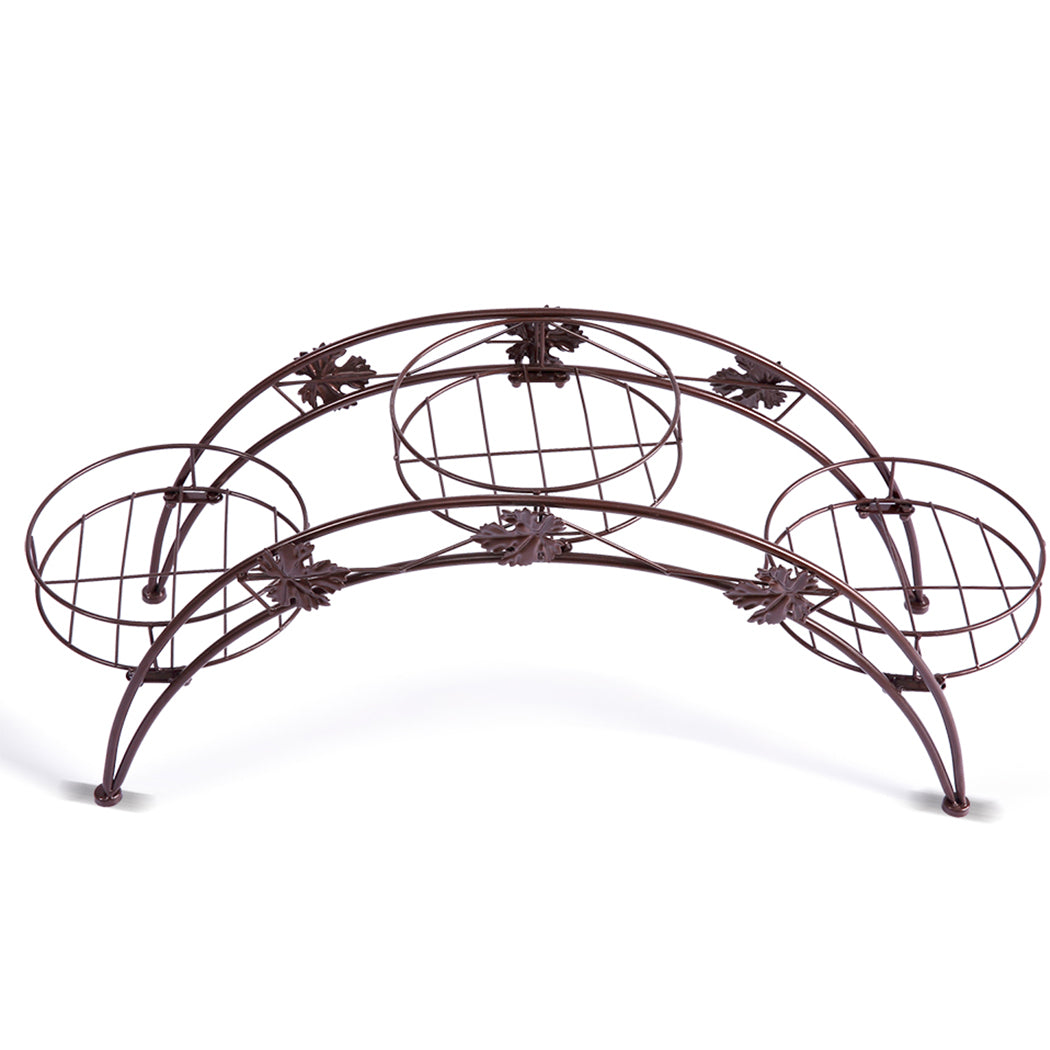 Levede Plant Stand Outdoor Indoor Metal Bronze-1954802339323973633