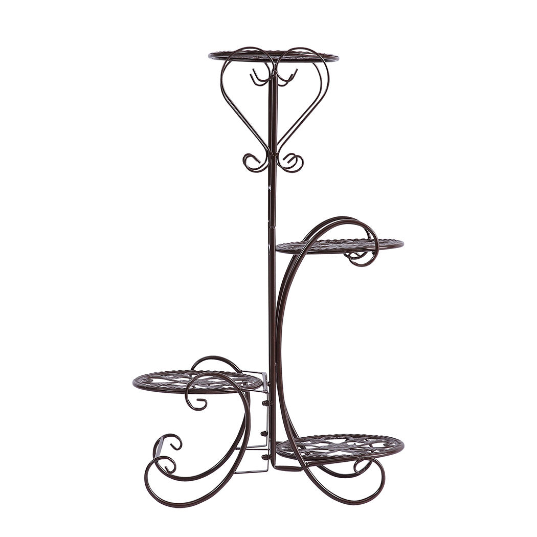 Levede Plant Stand Outdoor Indoor Metal Bronze-1910112337067642881