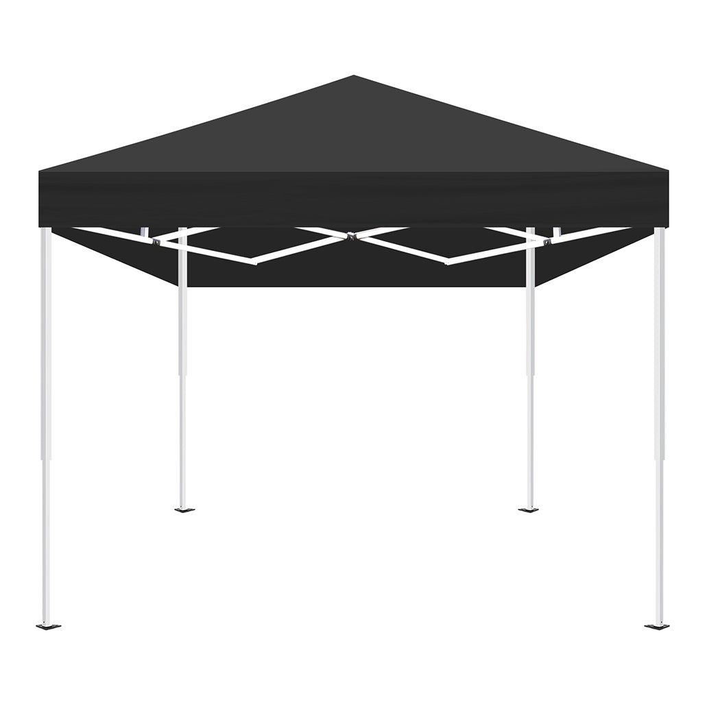 Mountview Gazebo Pop Up Marquee Outdoor Black-1954802644598001665