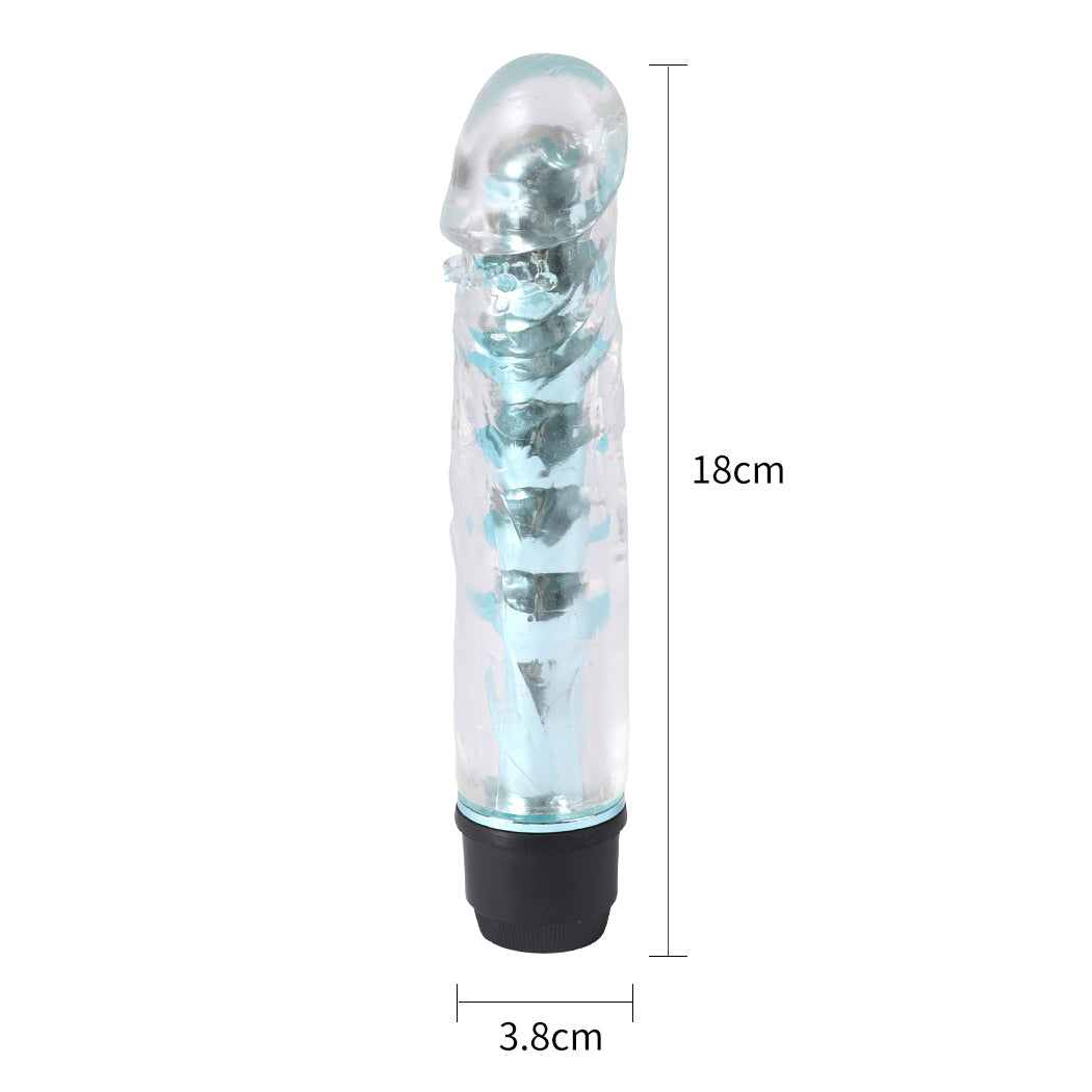 Multi Speed VibratingVibrator Realistic Blue-1973193735143559170