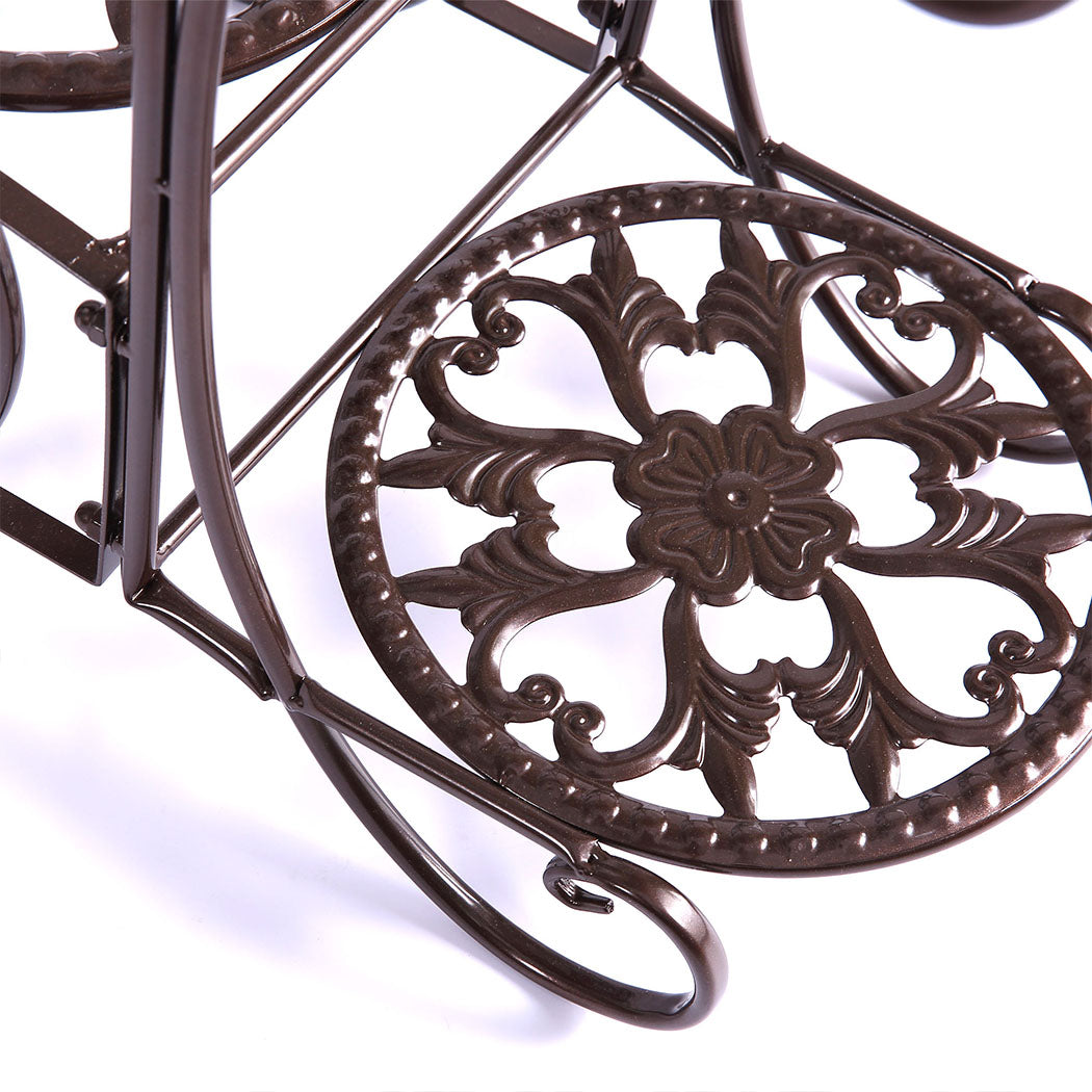 Levede Plant Stand Outdoor Indoor Metal Bronze-1910112337067642883