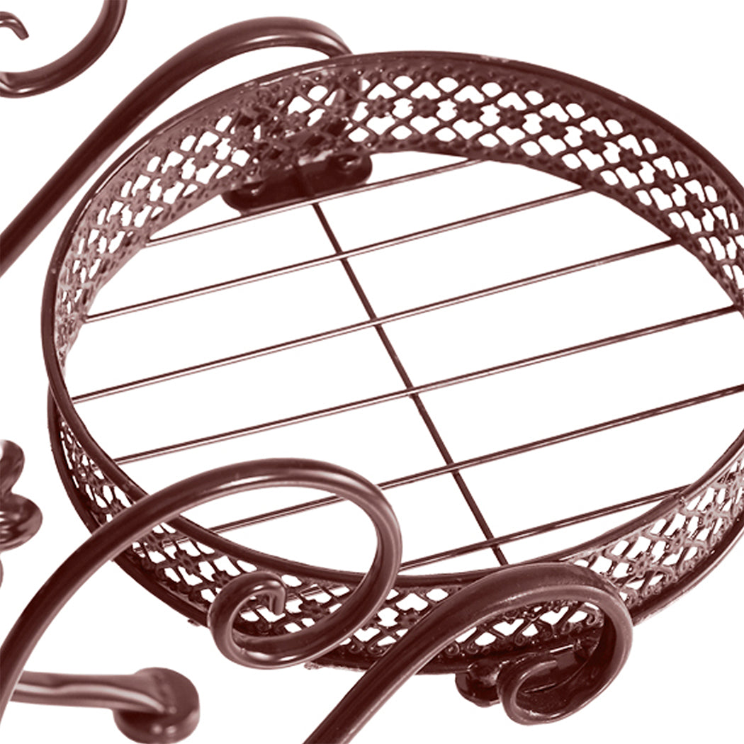 Levede Plant Stand Outdoor Indoor Metal Bronze-1910112335981318148