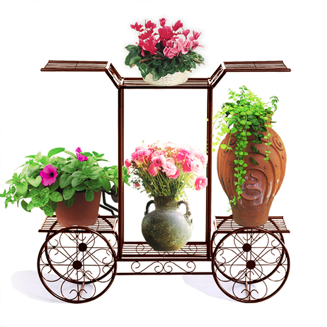 Levede Plant Stand Outdoor Indoor Metal Bronze-1910112336304279557