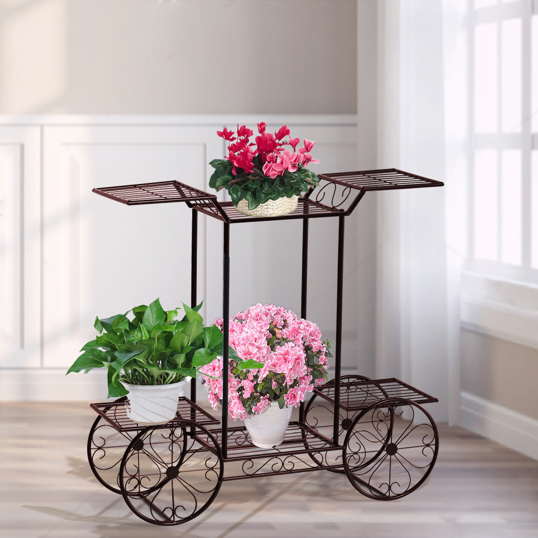 Levede Plant Stand Outdoor Indoor Metal Bronze-1910112336304279559