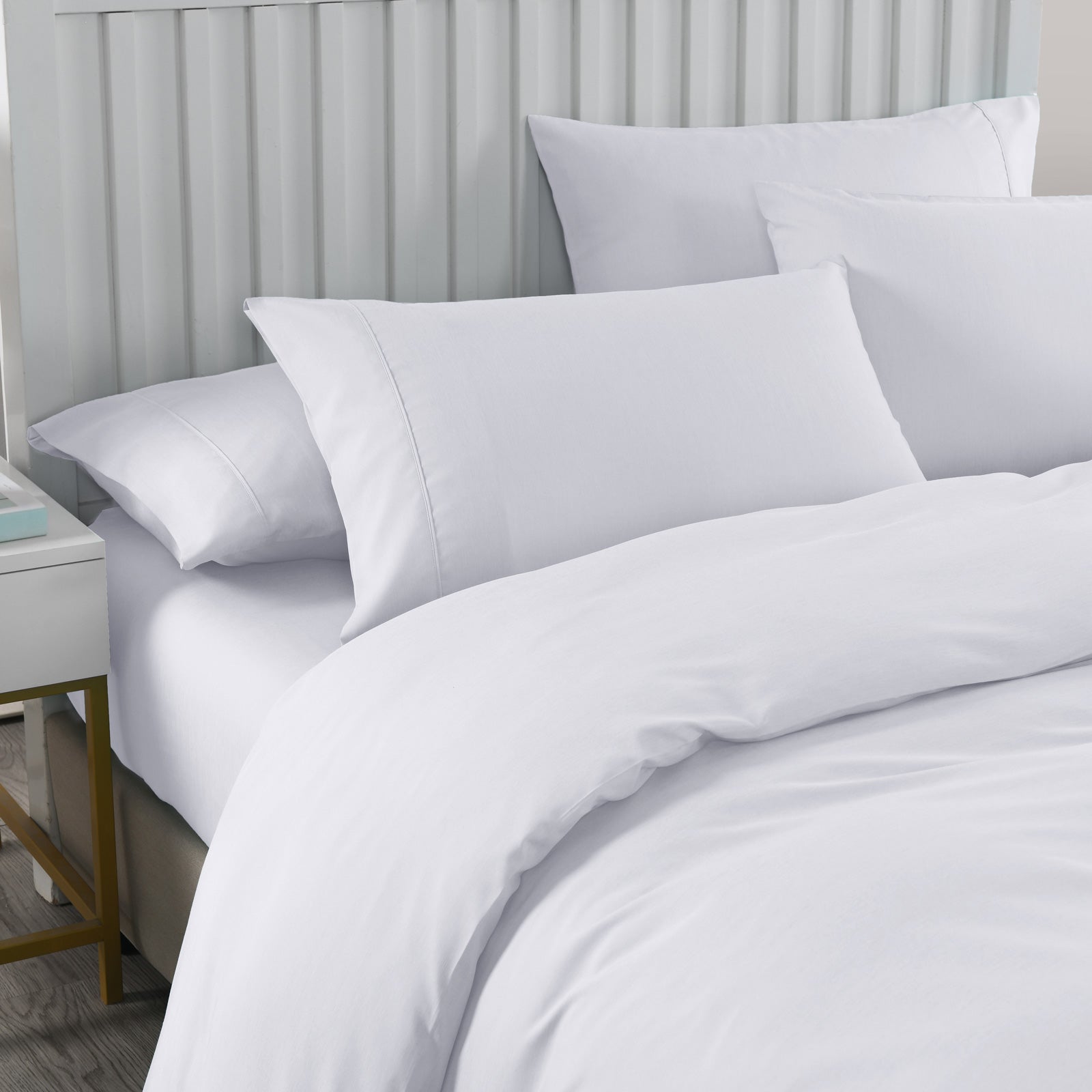 Royal Comfort Bamboo Cooling 2000TC Quilt Cover Set - Double-White-1951134827688366081