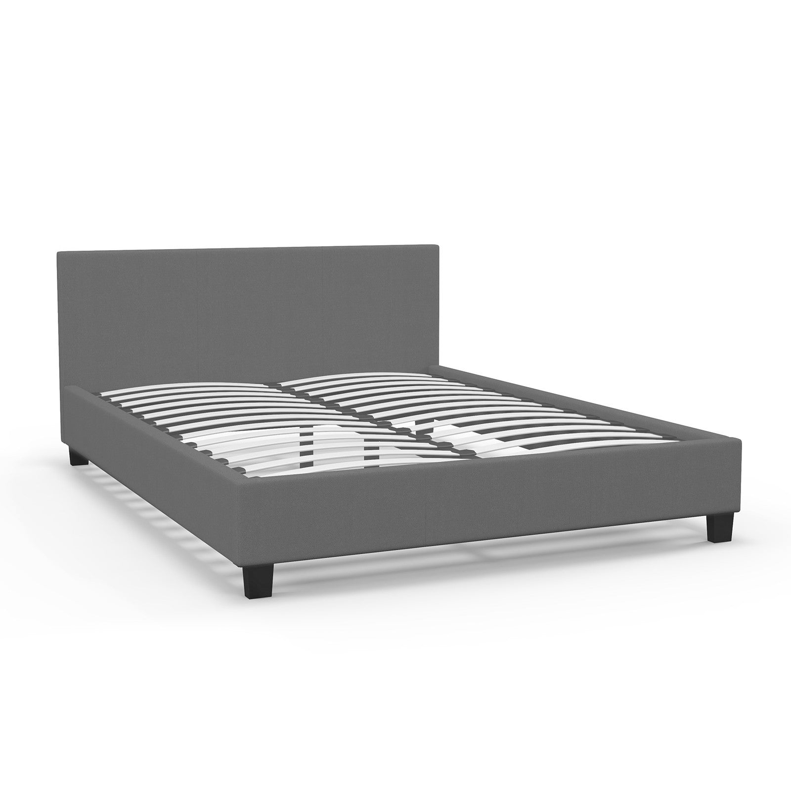 Milano Sienna Luxury Bed with Headboard (Model 2) - Grey No.28 - King-1951134894885310471