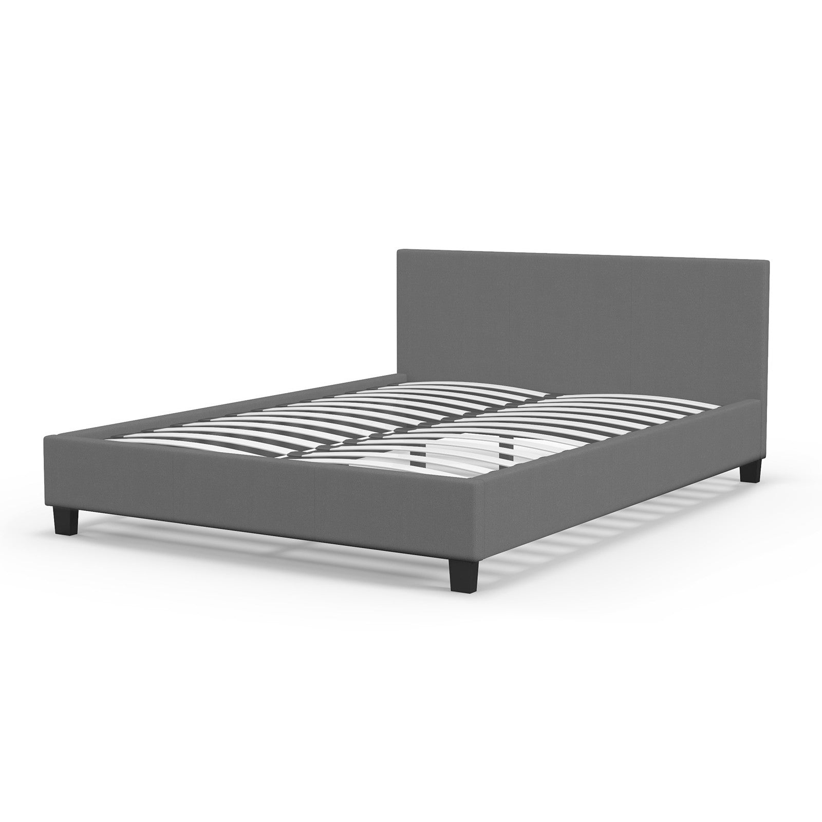 Milano Sienna Luxury Bed with Headboard (Model 2) - Grey No.28 - Single-1951134896768552960