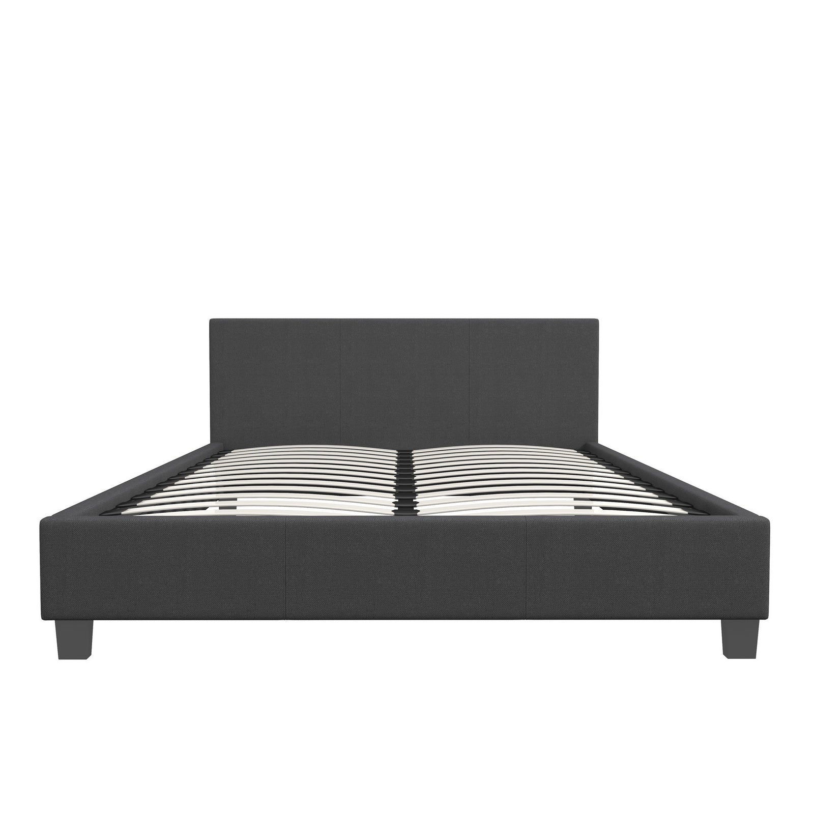 Milano Sienna Luxury Bed with Headboard (Model 2) - Charcoal No.35 - Double-1951134899801034757