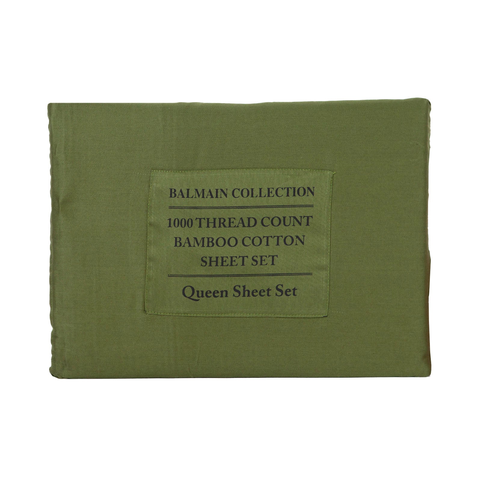 Royal Comfort - Balmain 1000TC Bamboo cotton Quilt Cover Sets (Queen) - Olive-1951134829466750979