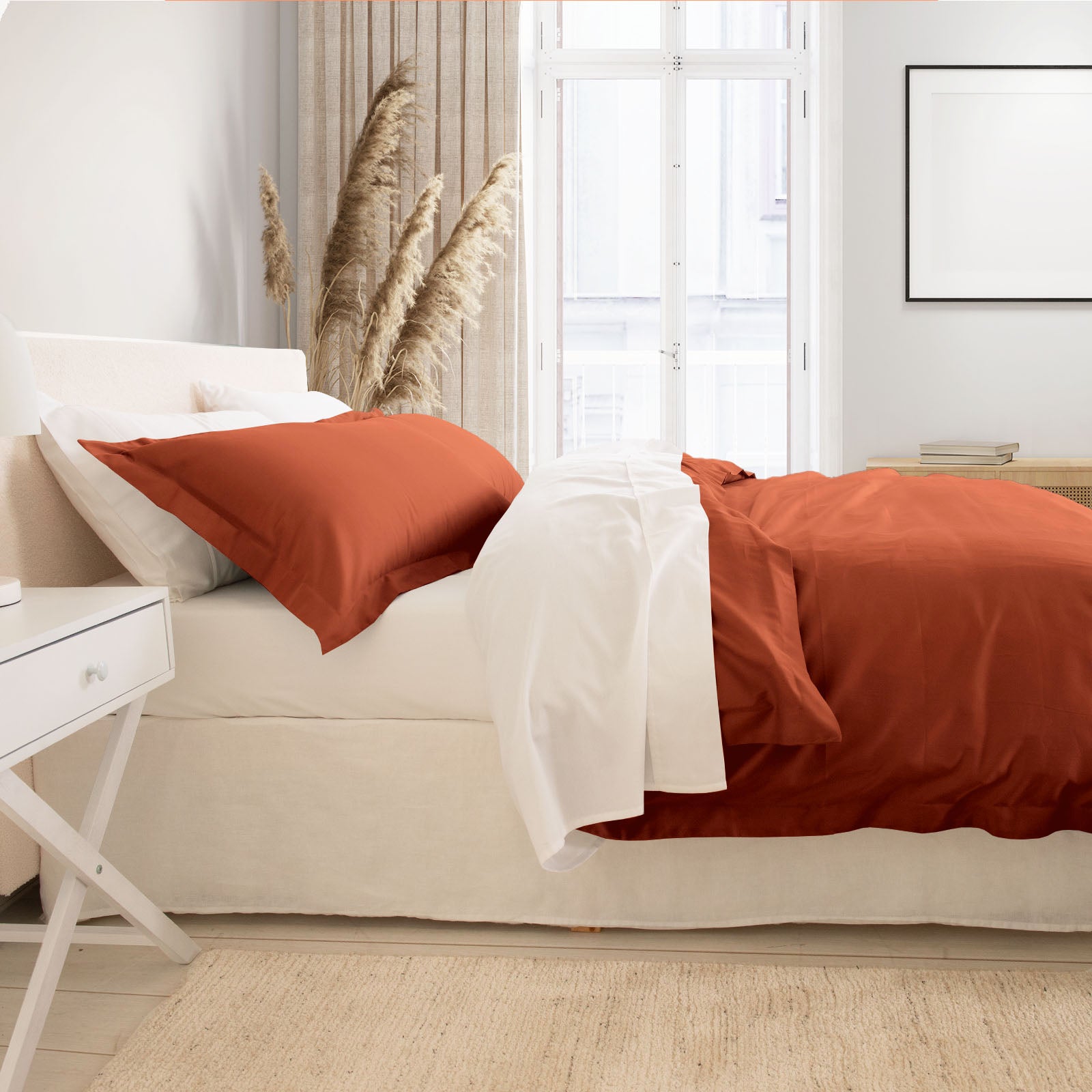 Royal Comfort - Balmain 1000TC Bamboo cotton Quilt Cover Sets (King) - Cinnamon-1951134830217531394