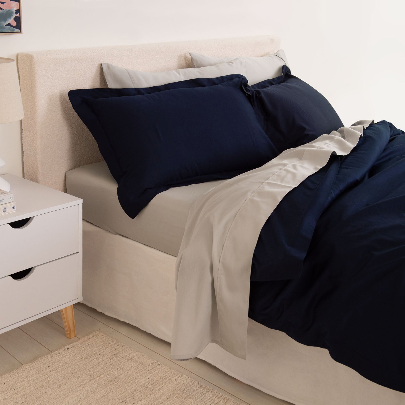Royal Comfort - Balmain 1000TC Bamboo cotton Quilt Cover Sets (King) - Royal Blue-1951134830565658625