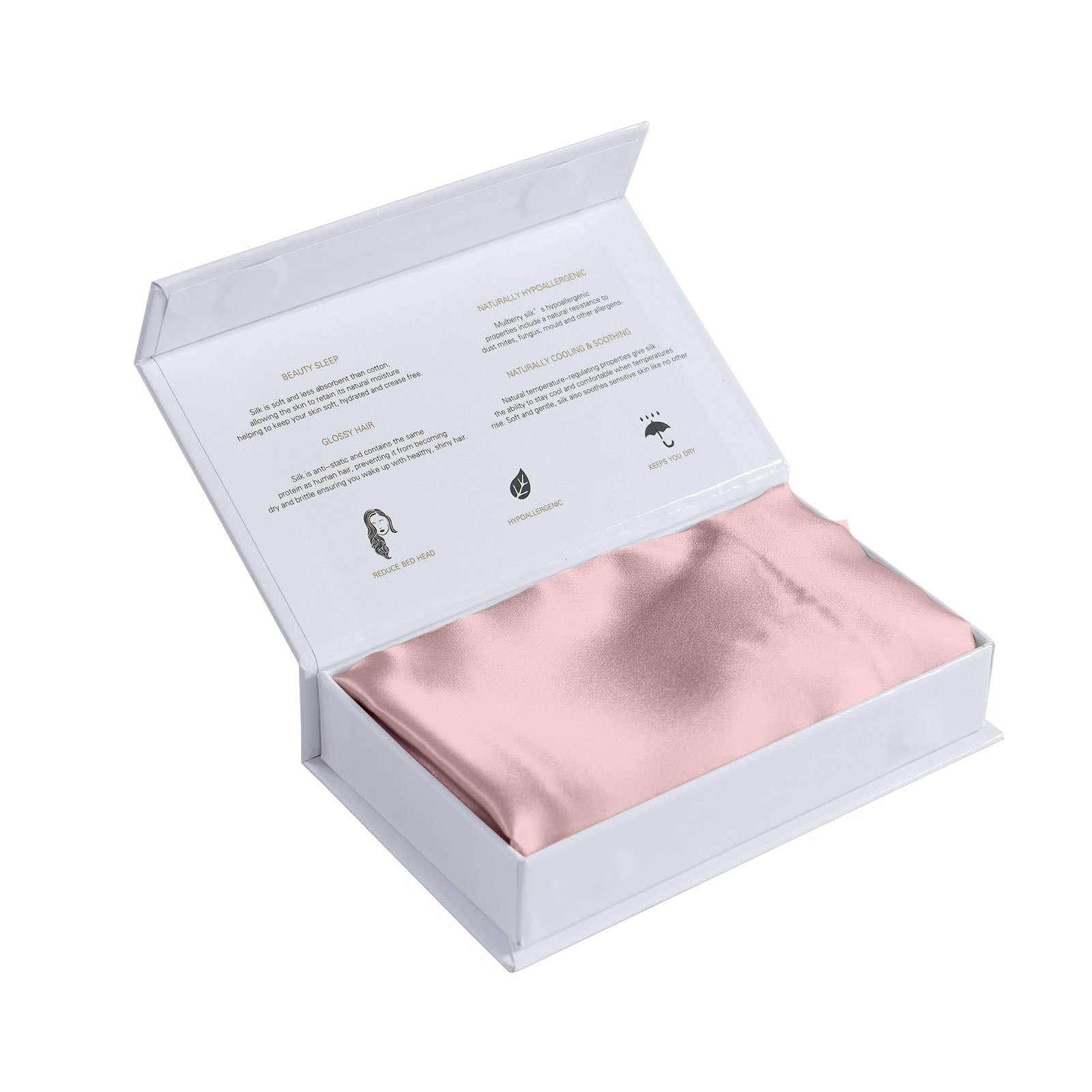 SILK PILLOW CASE TWIN PACK - SIZE: 51X76CM? - Lilac-1951134814916710405