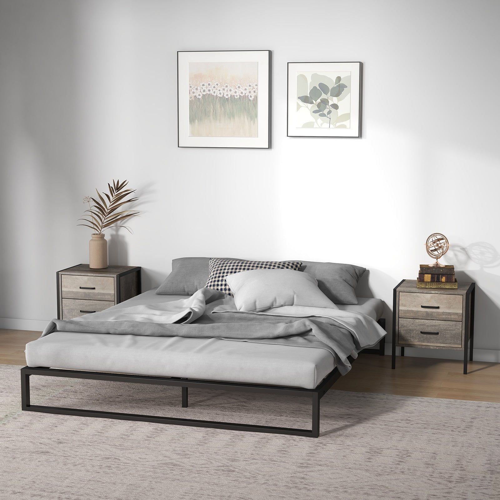 Florence Metal bed base - King Single-1951134901529088007