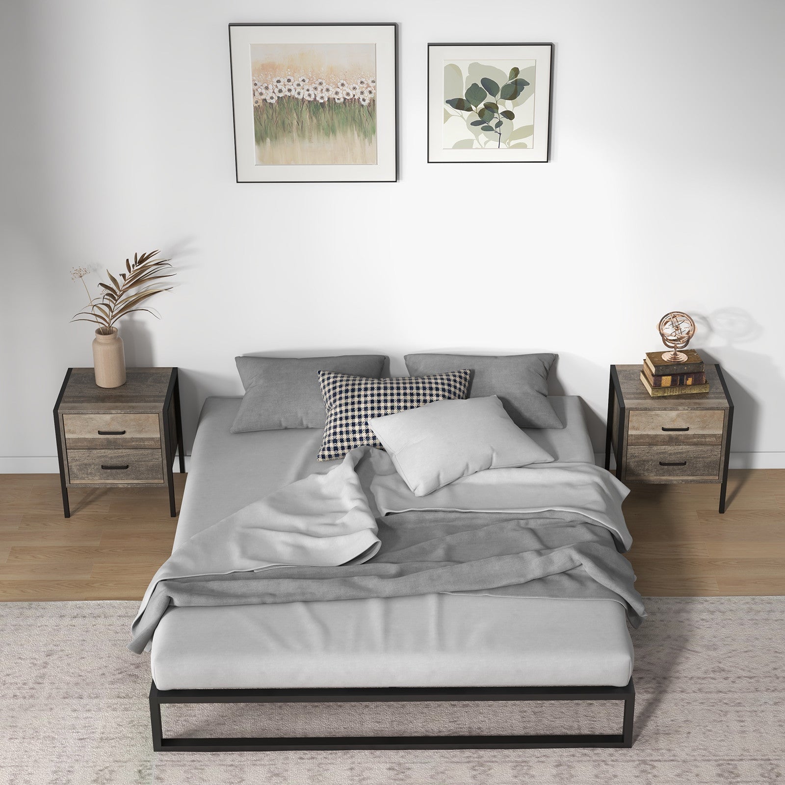 Florence Metal bed base - King-1951134902074347522