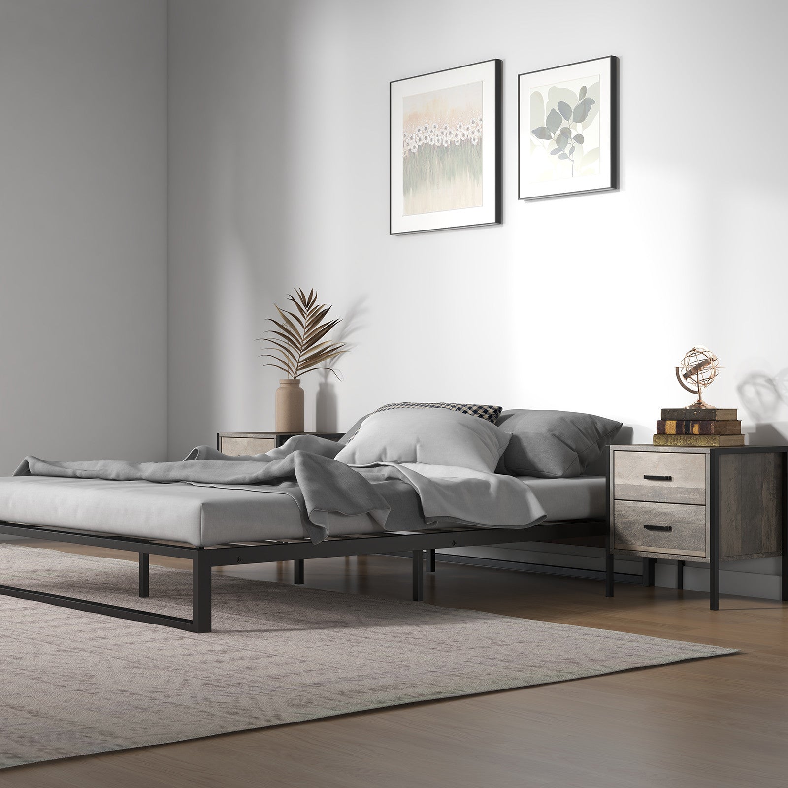 Florence Metal bed base - King-1951134902074347524