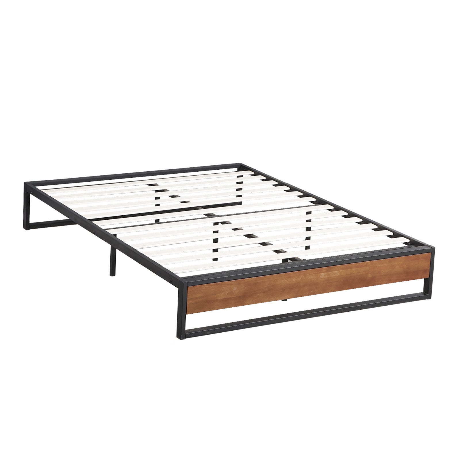 Sorrento Metal and Wood bed base - King-1951134903085174784