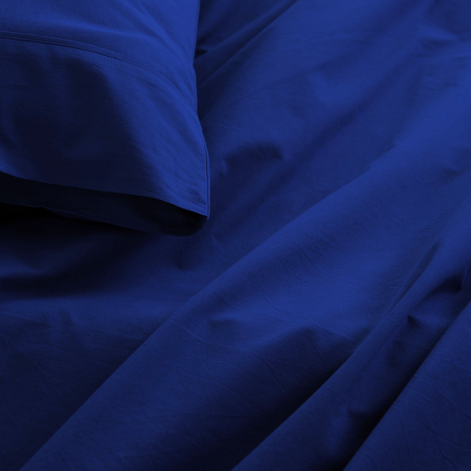 Royal Comfort Vintage Washed 100% Cotton Sheet Set Queen - Royal Blue-1951134888870678532