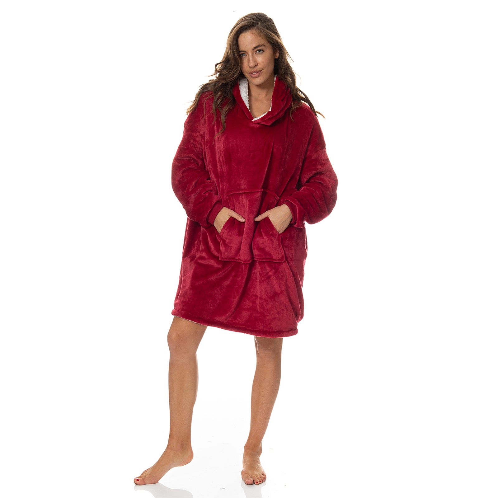 Royal Comfort Snug Hoodie - Red-1951134893551521792