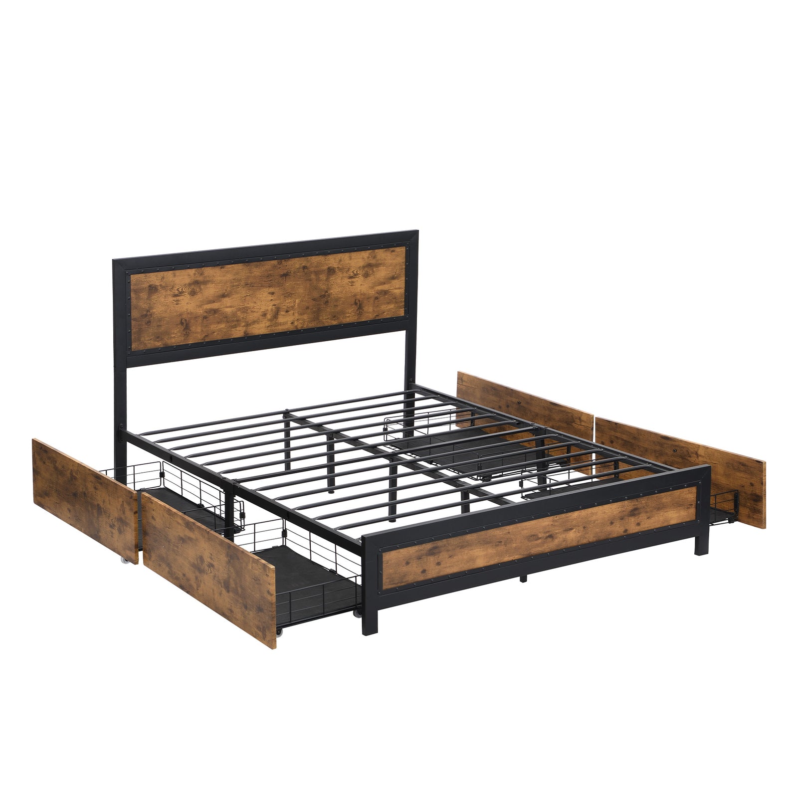 Levede Metal Bed Frame Double Mattress-1954802935095496704