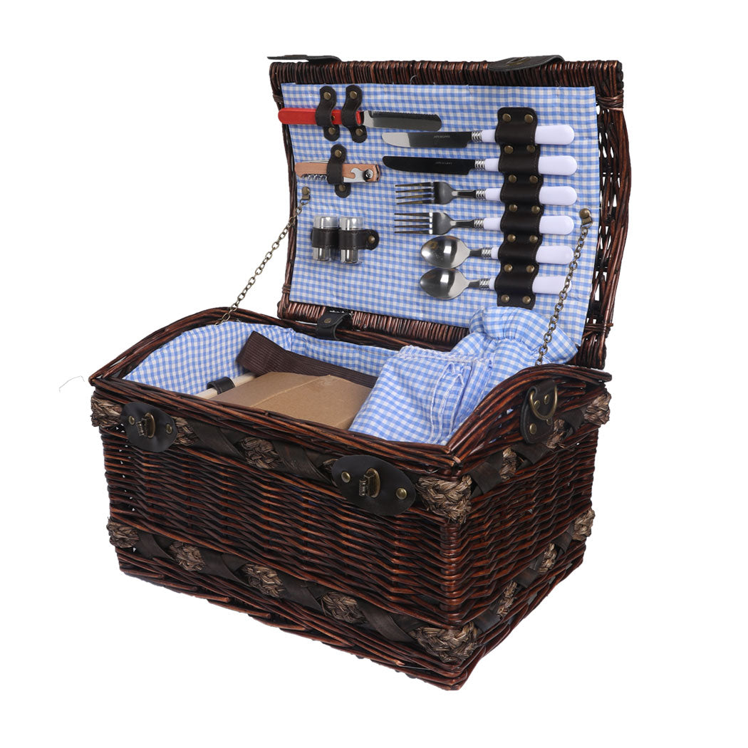 2 Person Picnic Basket Baskets Set Outdoor-1910113180613480448