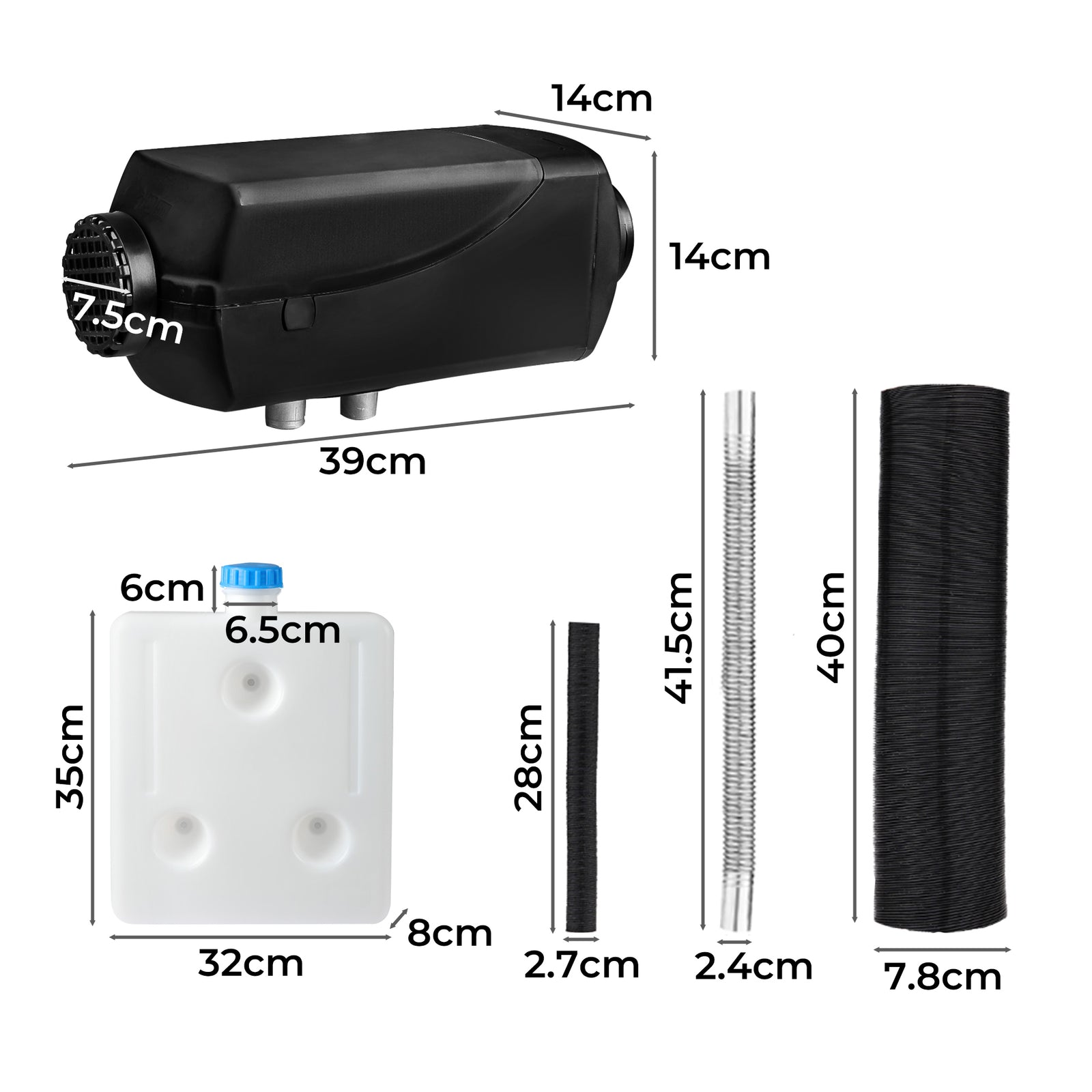 Manan Diesel Air Heater 12V 5KW Tank-1954802962949869570