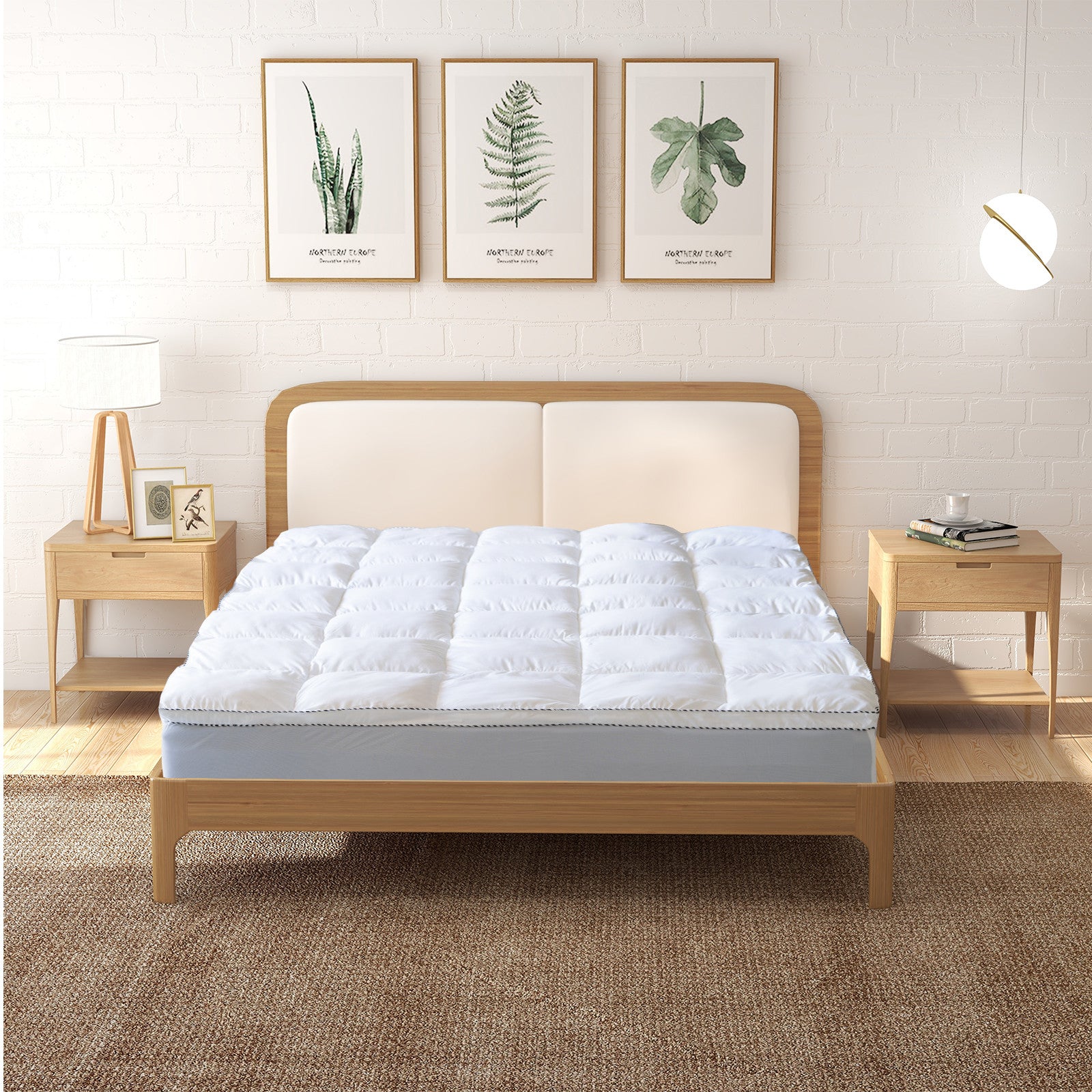 Royal Comfort Bamboo Topper - 5cm Gusset-Queen - 1000GSM-1951134810806292481