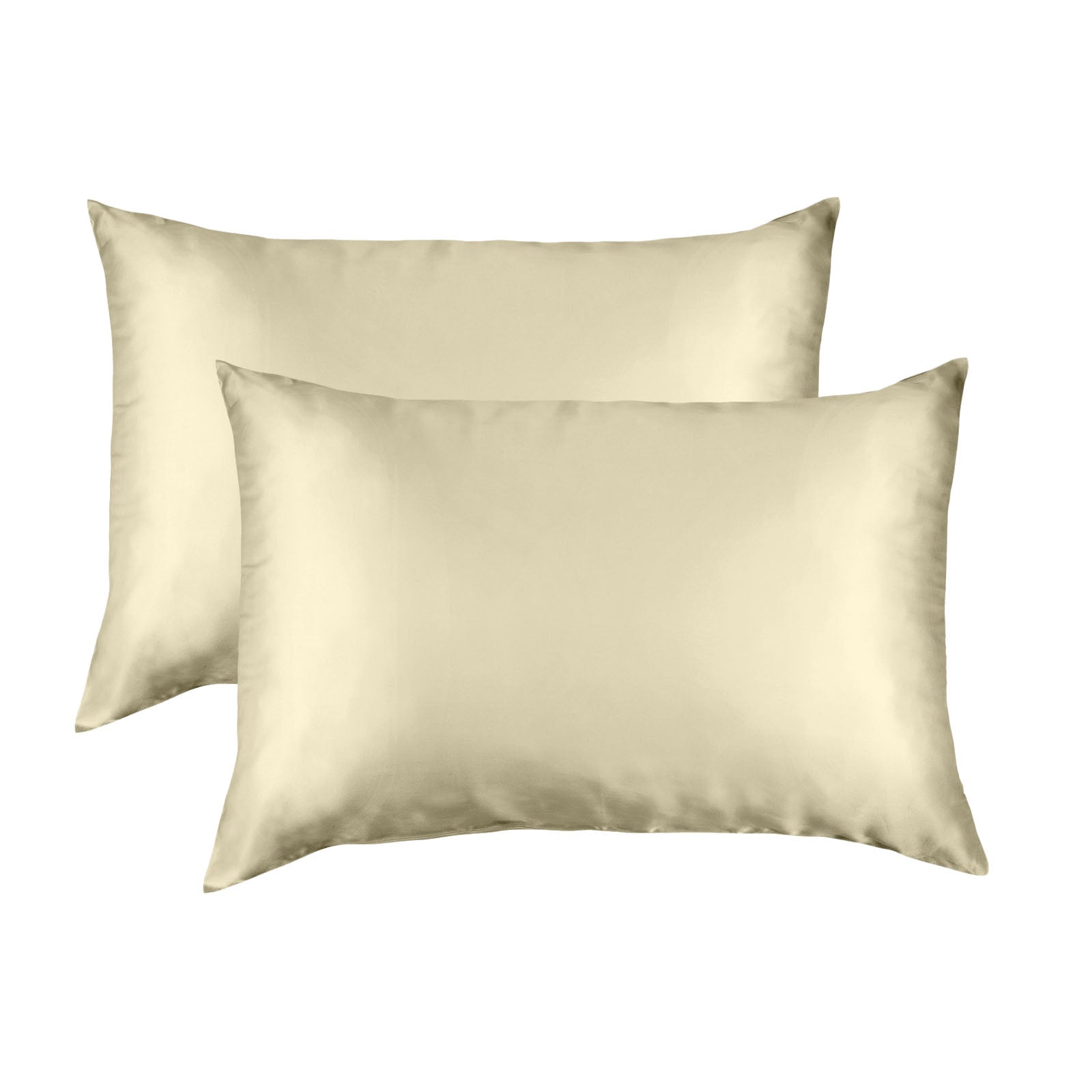 MULBERRY SILK PILLOW CASE TWIN PACK - SIZE: 51X76CM - CHAMPAGNE-1951134813415149568