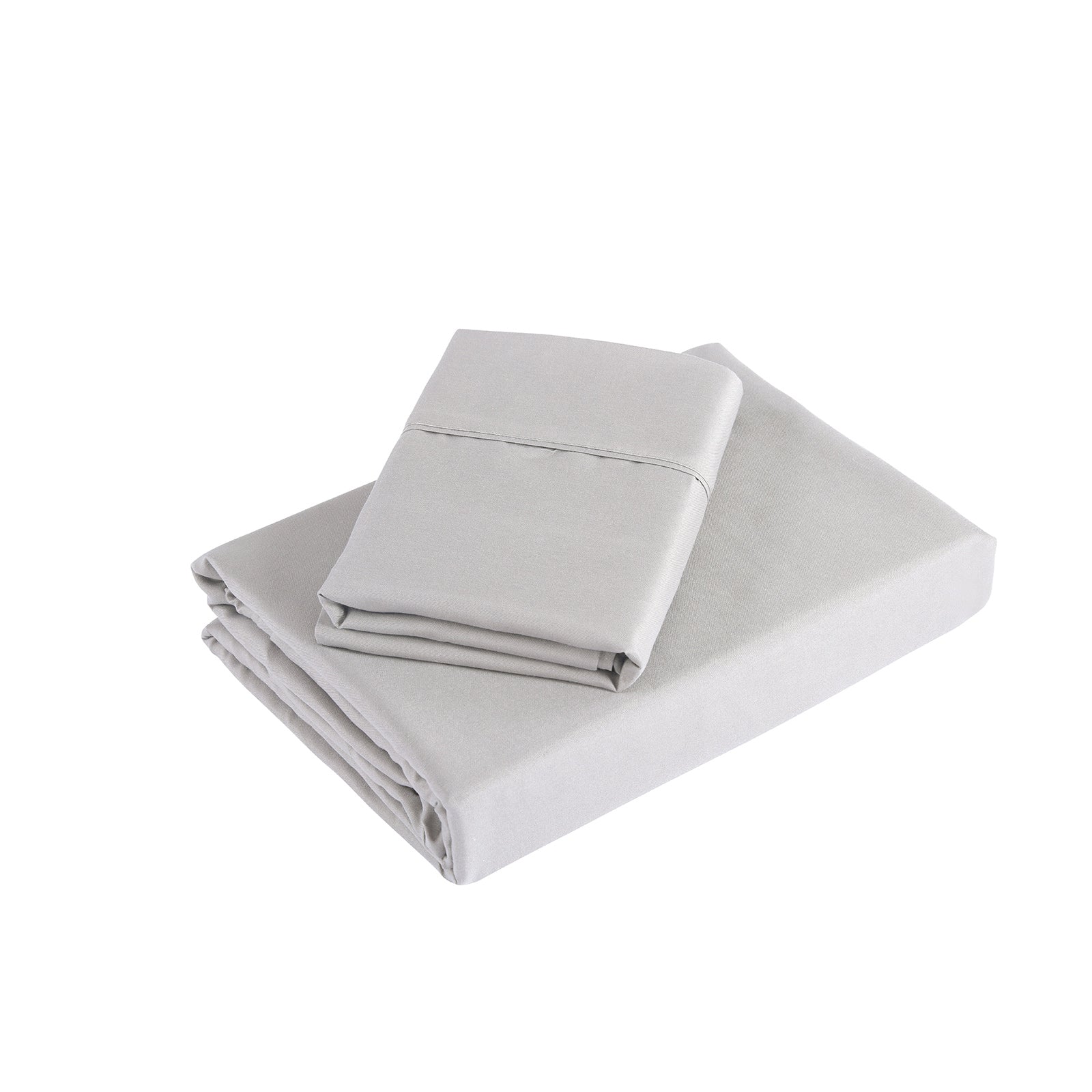 Royal Comfort 1200TC Ultrasoft 4 Piece Sheet Set - Double - Silver-1951134857480507395