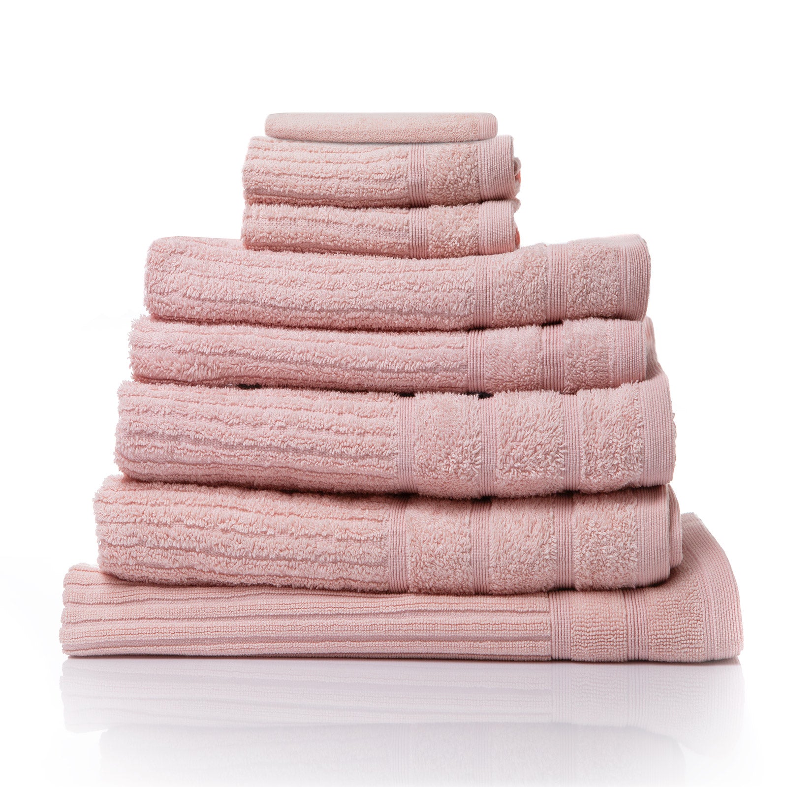 Royal Comfort Eden Egyptian Cotton 600 GSM 8 Piece Towel Pack Blush-1951134892528111616