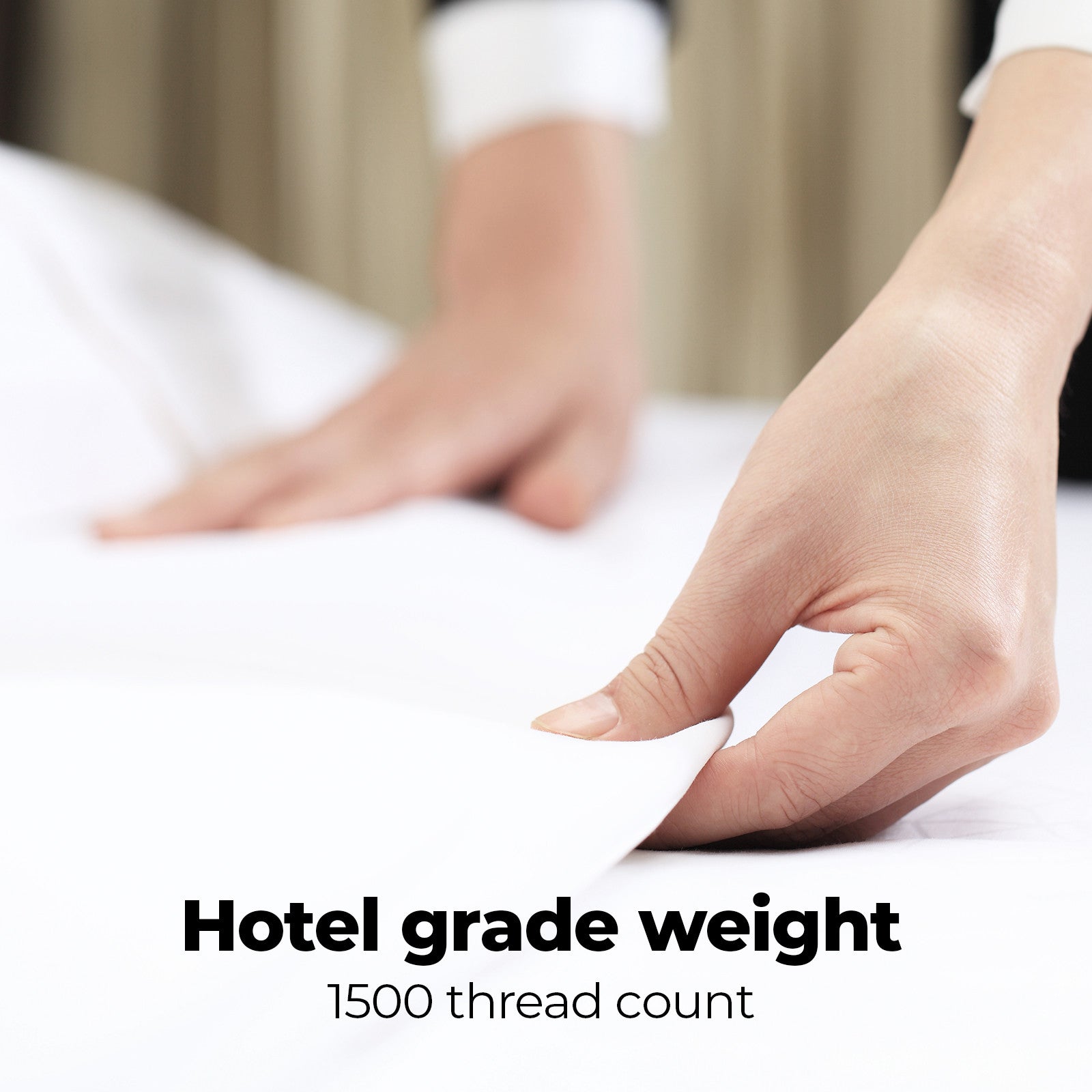 Royal Comfort 1500TC Cotton Rich Fitted 4 PC Sheet sets King White-1951134868184371206