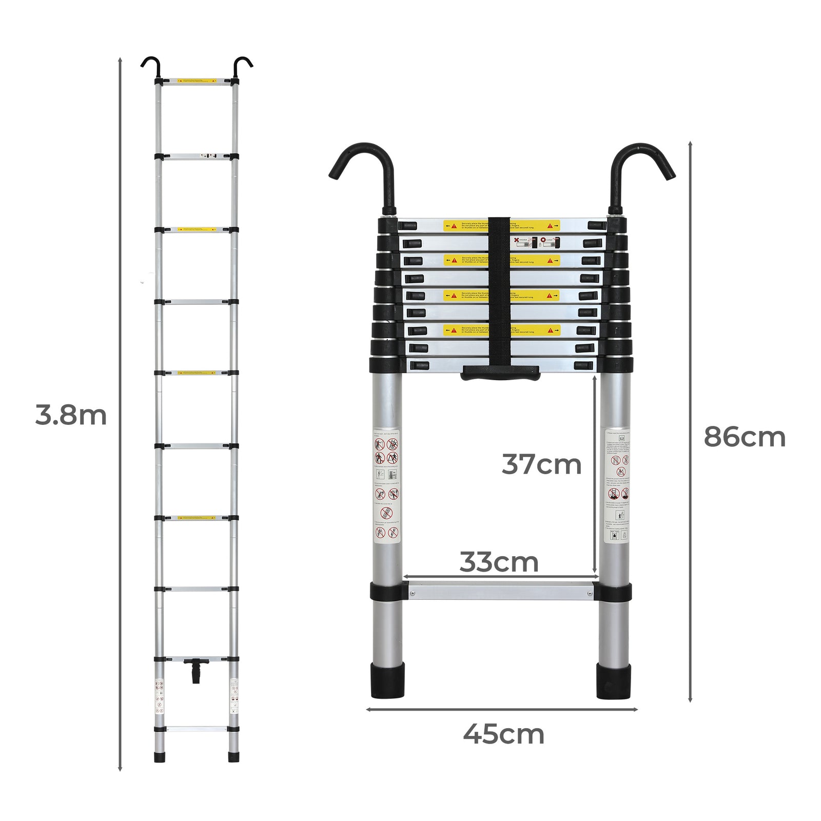 Traderight Telescopic Ladder 10 Step-1954802413584125954