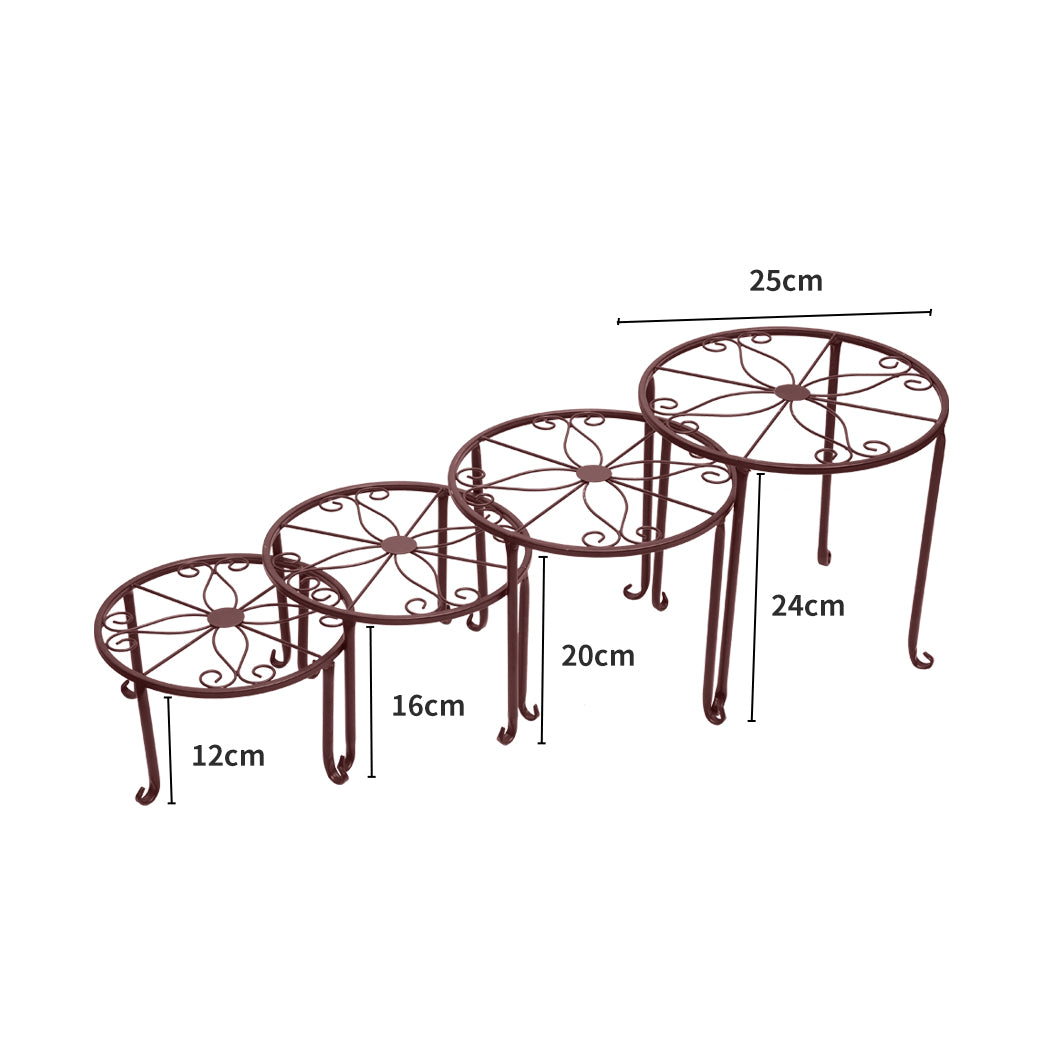 Levede Plant Stand Outdoor Indoor Metal Bronze-1910112336757264386