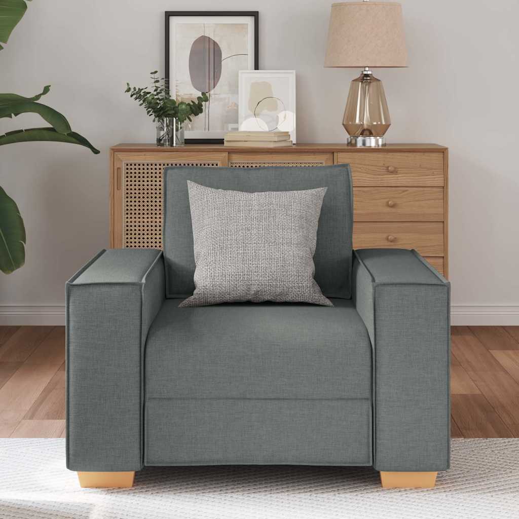 Sofa Chair Dark Grey 100x78x84 cm Fabric