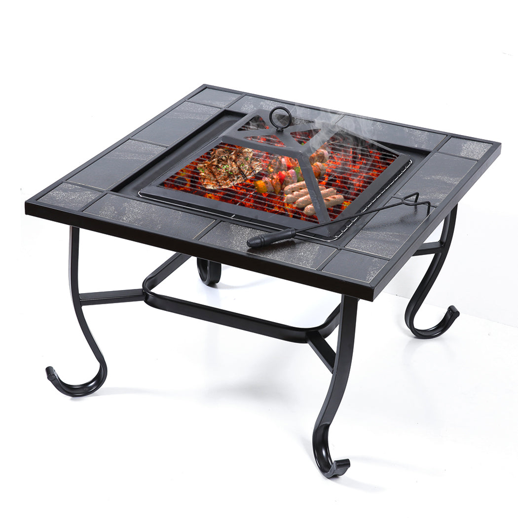 30" 3in1 Garden Steel Fire Pit Brazier-1910112943043907584