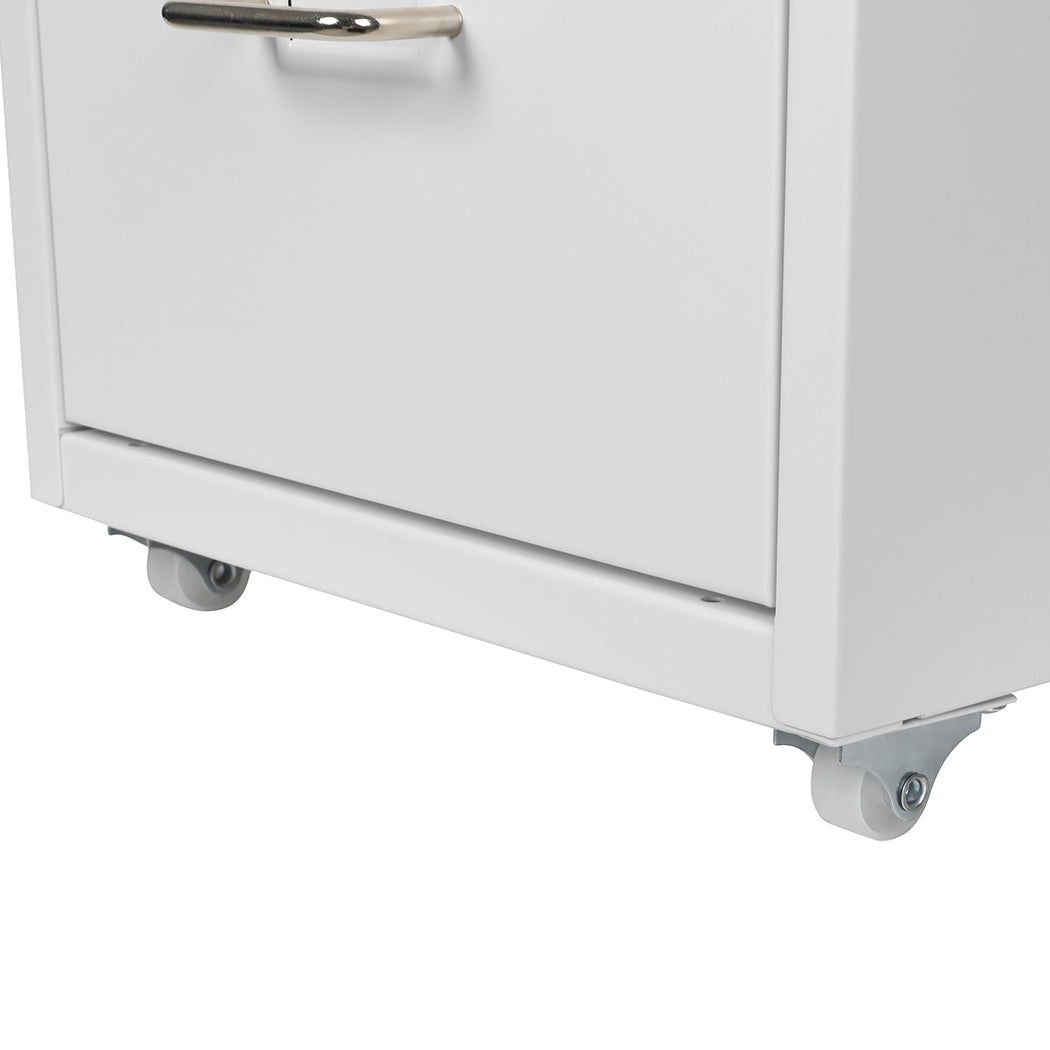 Levede 3 Drawer Office Drawers Cabinet White-1954802724554018820