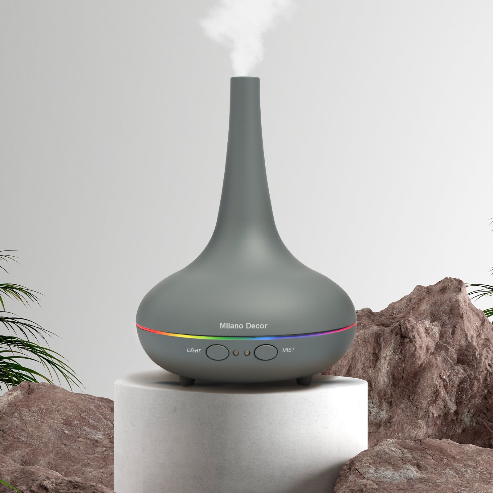 Milano Decor Ultrasonic Aroma Diffuser - Matt Grey colour:-1951134805634715648