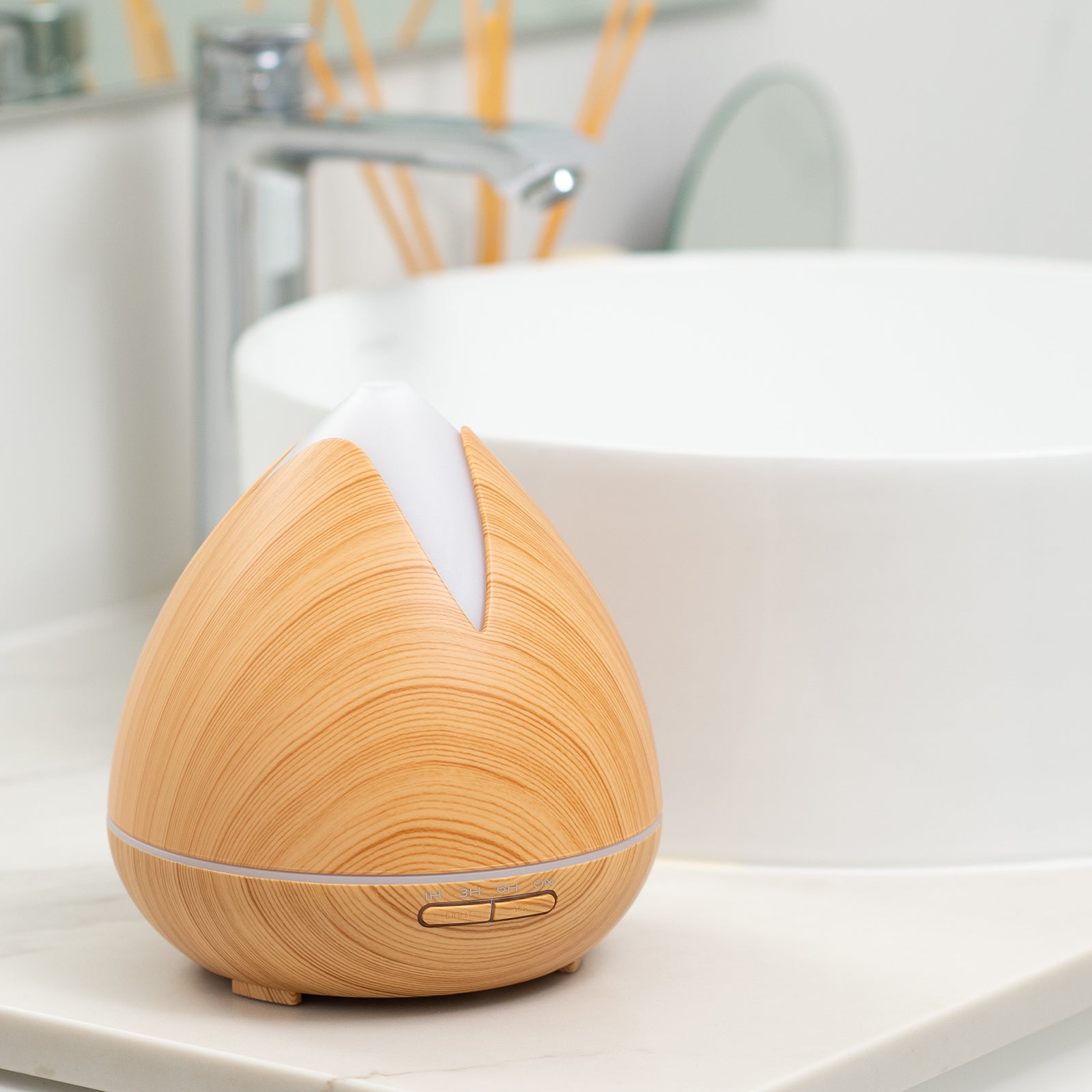 PureSpa Ultrasonic Diffuser - Light Wood-1951134805810876416