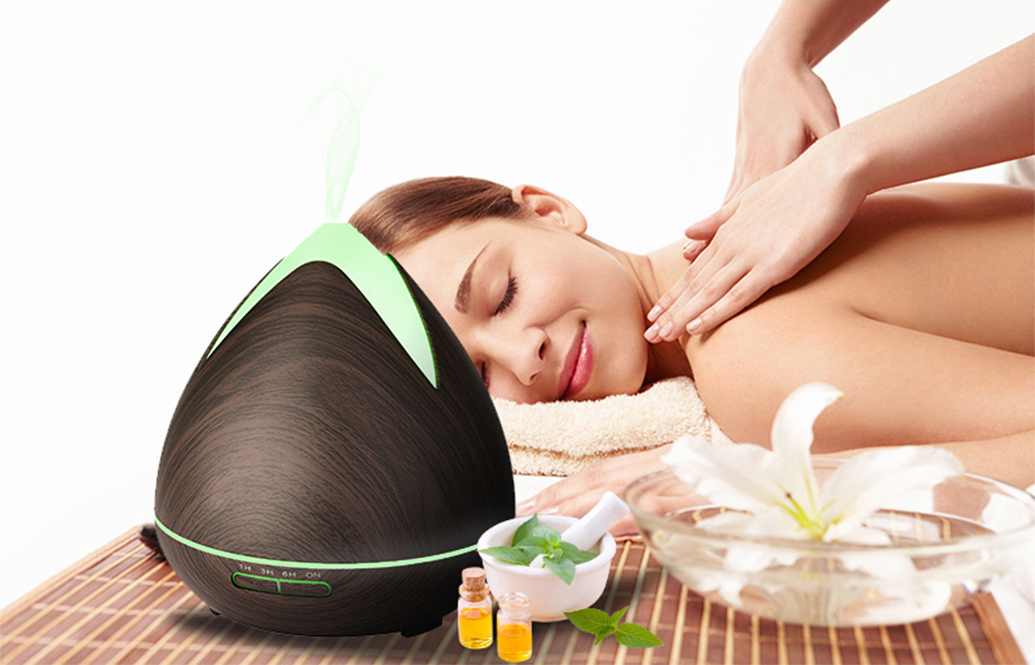 PureSpa Ultrasonic Diffuser - Dark Wood-1951134805995425796