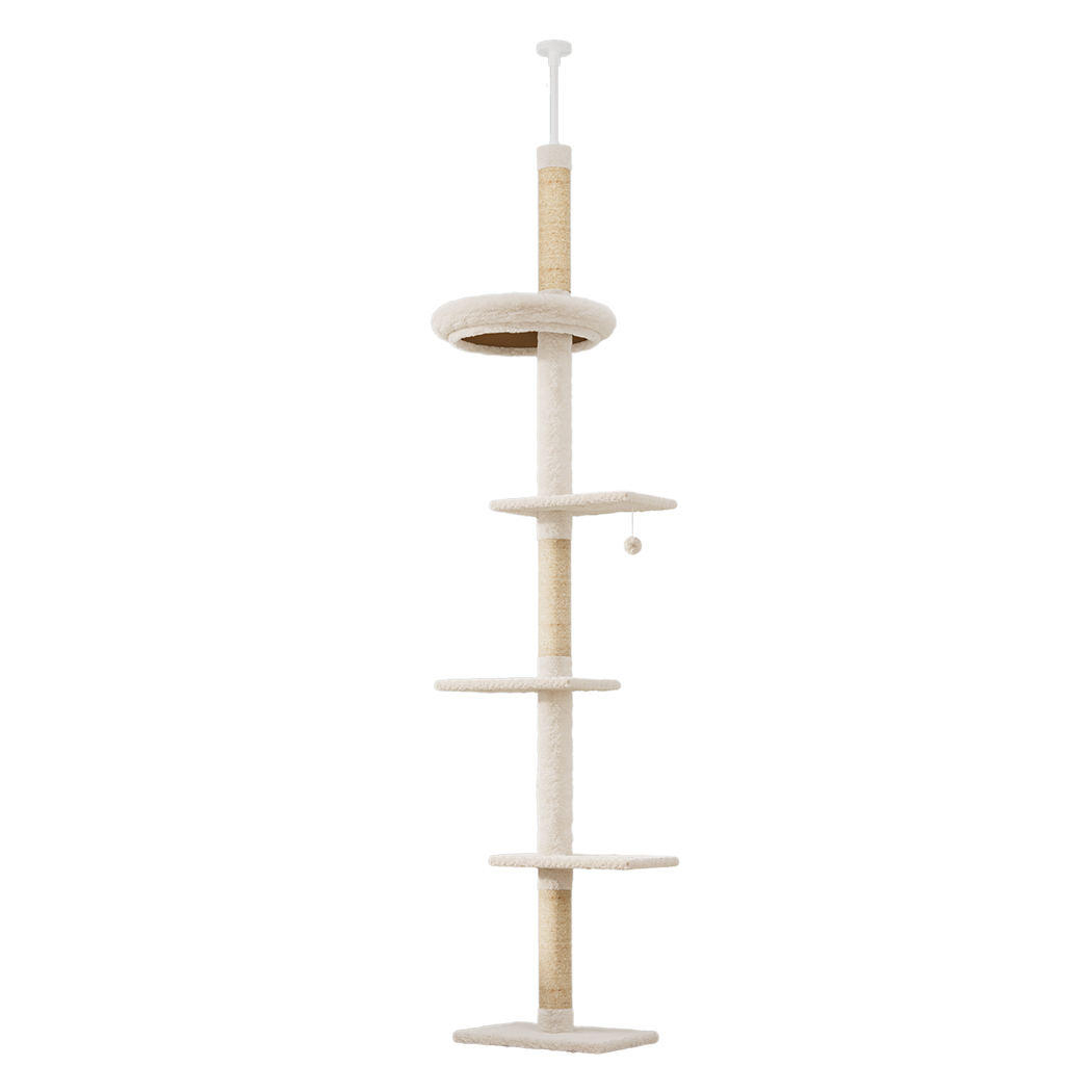 Pawz Cat Tree Tower Scratching Post Scratcher 230-275cm-1954802480449720328