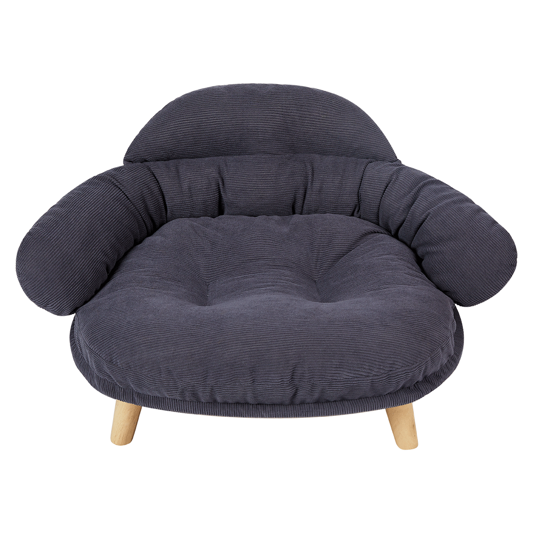 Pawz Elevated Pet Dog Cat Sofa Bed Couch L Size Grey-1954802452956057608