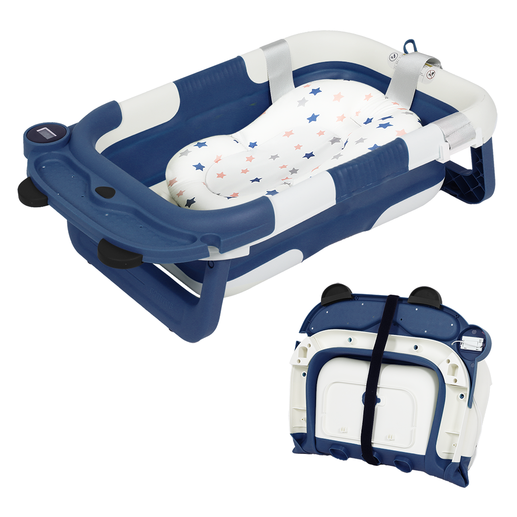 Bopeep Foldable Baby Bathtub 0-15months Blue-1954802473088716808