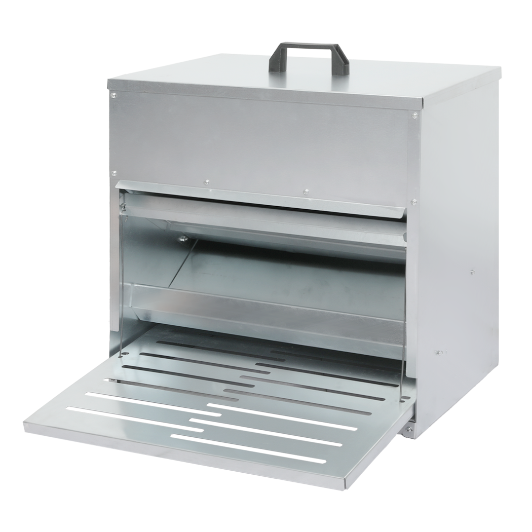 PaWz 10KG Auto Chicken Feeder Dispenser Galvanised Steel-1954802454285651976