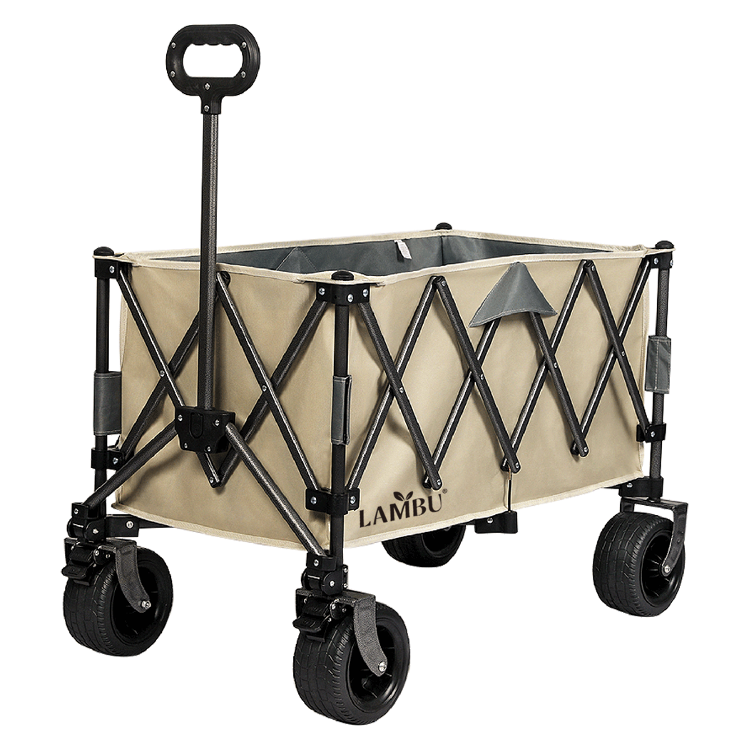 Lambu Folding Wagon Cart Khaki-1954802442164113416