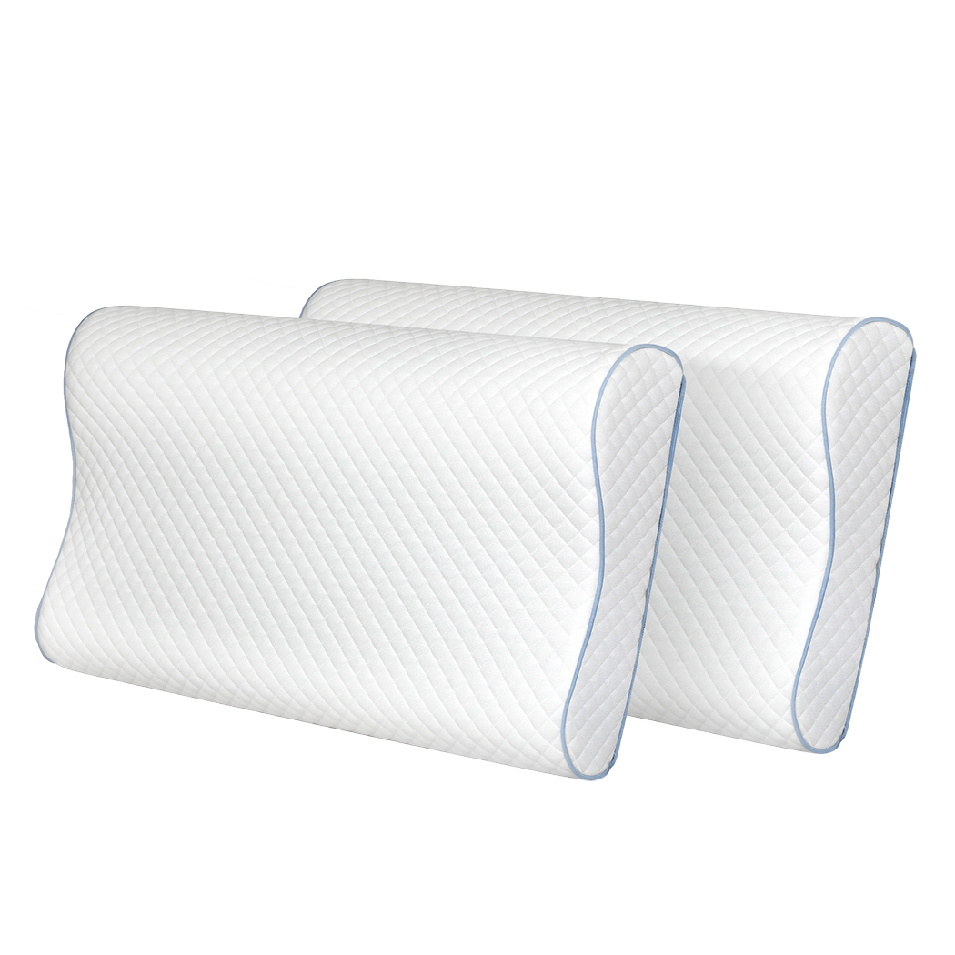 Dreamz Memory Pillow Supprt Shoulder FoamWhite Pillowcase-1954802476863590408