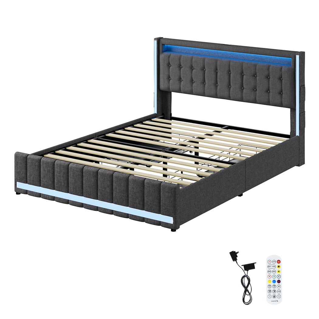 Levede Double Bed Frame-1954802406722244616