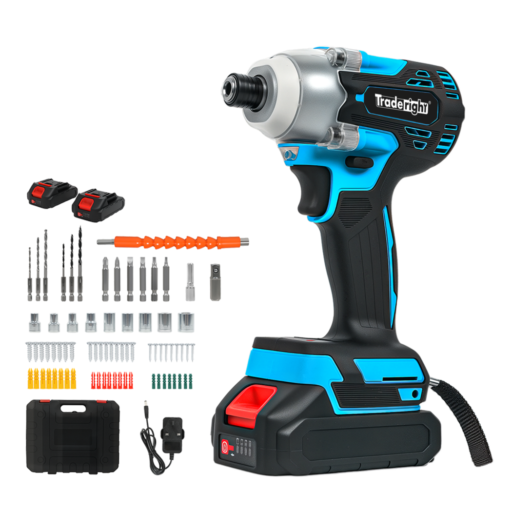 Traderight 21V Impact Driver Cordless,400Nm,2x2.0Ah,Kit-1973194185985101832