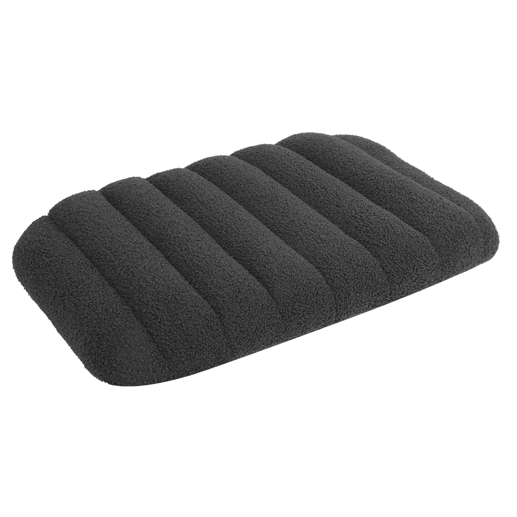 Pawz M Size Orthopedic Dog Bed with Sherpa Plush Removable Cover in Grey-1954802482035167240