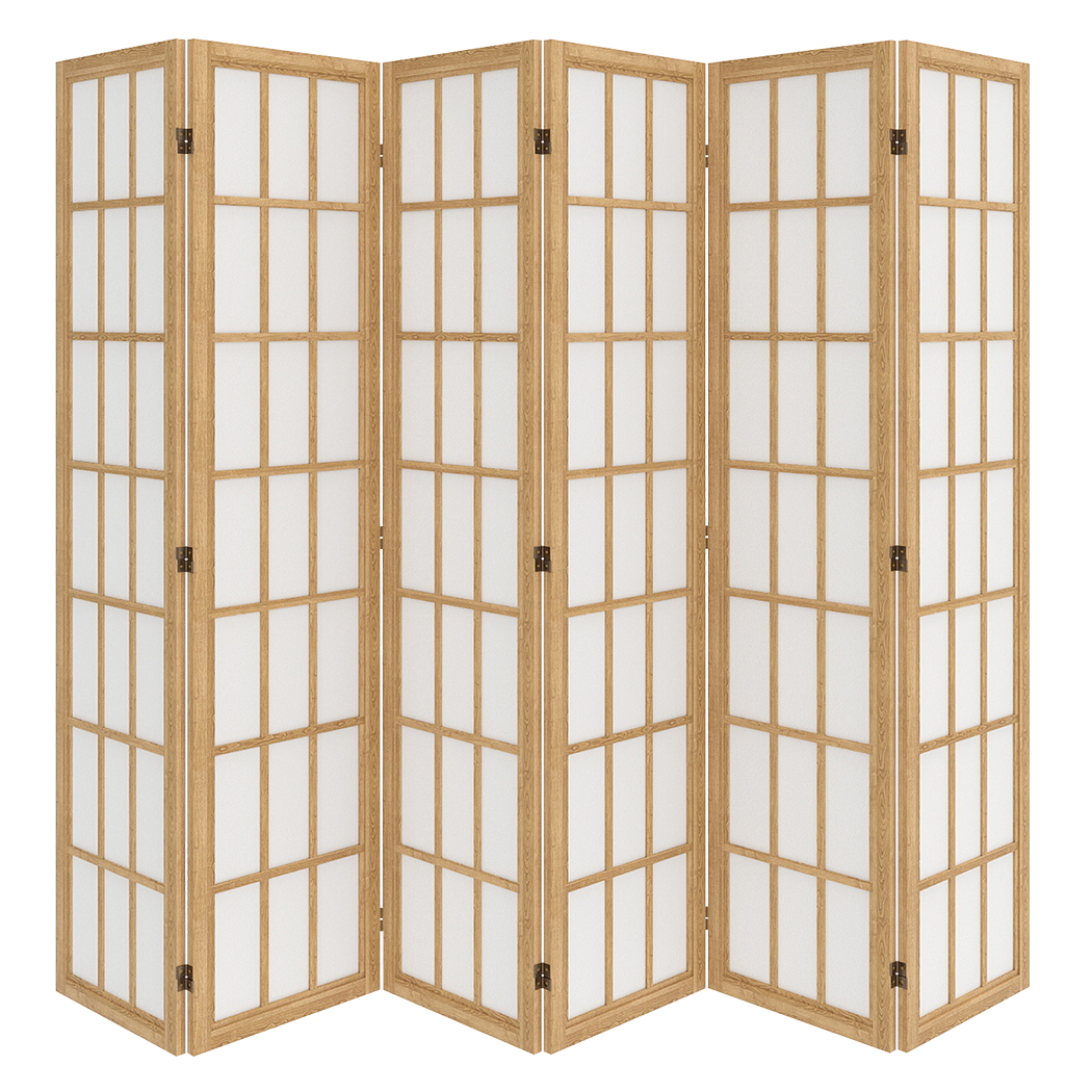 Levede 6 Panel Room Divider 170cm Freestanding Screen-1973193605787029512